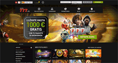 Desktop Screenshot of casino777.es