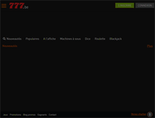 Tablet Screenshot of casino777.be